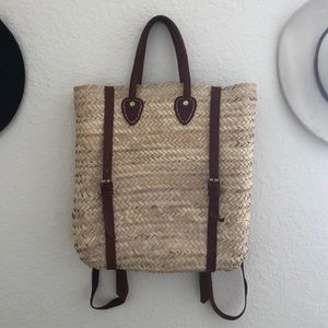 Handmade Straw Backpack
